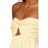 Forever 21 Women’s Maxi Dress with Twist Front(Yellow)