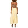 Forever 21 Women’s Maxi Dress with Twist Front(Yellow)