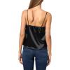 Forever 21 Women’s Satin Cami with Lace Trim(Black)