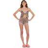 Forever 21 Women’s Shorts Set with Lace Trim(Leopard)