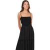 Forever 21 Women’s Smocked Maxi Dress(Black)