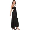Forever 21 Women’s Smocked Maxi Dress(Black)