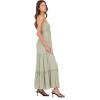 Forever 21 Women’s Smocked Maxi Dress(Green)