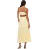 Forever 21 Women’s Smocked Maxi Dress(Yellow)