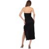Forever 21 Women’s Strapless Lace Maxi Dress(Black)