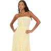 Forever 21 Women’s Tube Maxi Dress with Crochet Inserts(Anise Flower)