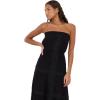 Forever 21 Women’s Tube Maxi Dress with Crochet Inserts(Black)