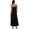 Forever 21 Women’s Tube Maxi Dress with Crochet Inserts(Black)