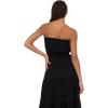 Forever 21 Women’s Tube Maxi Dress with Crochet Inserts(Black)