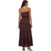 Forever 21 Women’s Tube Maxi Dress with Crochet Inserts(Brown)