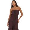 Forever 21 Women’s Tube Maxi Dress with Crochet Inserts(Brown)