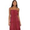 Forever 21 Women’s Tube Maxi Dress with Crochet Inserts(Burgundy)