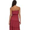 Forever 21 Women’s Tube Maxi Dress with Crochet Inserts(Burgundy)