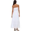 Forever 21 Women’s Tube Maxi Dress with Crochet Inserts(Ivory)