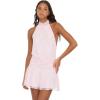 Forever 21 Women’s Halter Neck Mini Lace Dress(Pink)