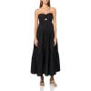 Forever 21 Women’s Maxi Dress with Twist Front(Black)