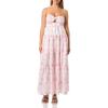 Forever 21 Women’s Maxi Dress with Twist Front(Ivory)