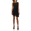 Forever 21 Women’s Sleeveless Mini Dress with Lace(Black)