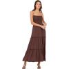 Forever 21 Women’s Smocked Maxi Dress(Brown)
