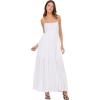 Forever 21 Women’s Smocked Maxi Dress(Ivory)