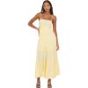 Forever 21 Women’s Smocked Maxi Dress(Yellow)