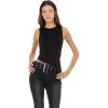 Forever 21 Women’s Stud Tank with Asymmetrical Hem(Black)