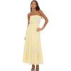 Forever 21 Women’s Tube Maxi Dress with Crochet Inserts(Anise Flower)