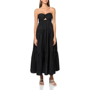 Forever 21 Women’s Maxi Dress with Twist Front(Black)