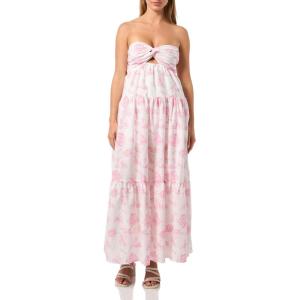 Forever 21 Women’s Maxi Dress with Twist Front(Ivory)