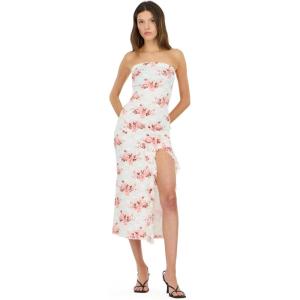 Forever 21 Women’s Strapless Lace Maxi Dress(Ivory)