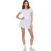 Forever 21 Women’s Lace Trim Skirt with Built-in Shorts(Grey)