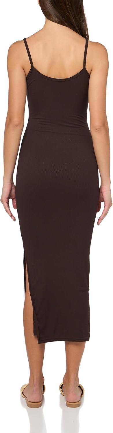 image:imageForever 21 Womens Rib Midi Dress with Slight ScoopBrown