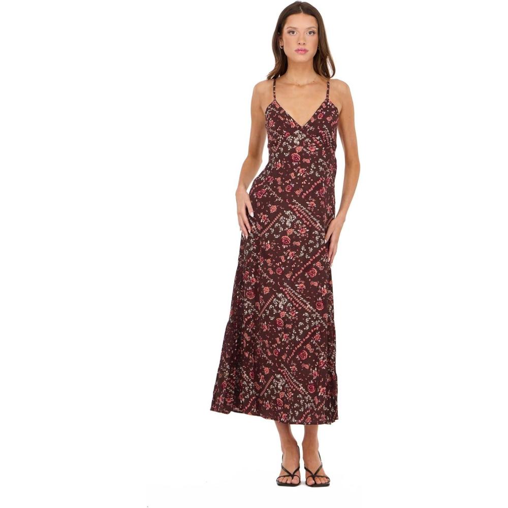 image:imageForever 21 Womens Spaghetti Strap Dress with TieBrown
