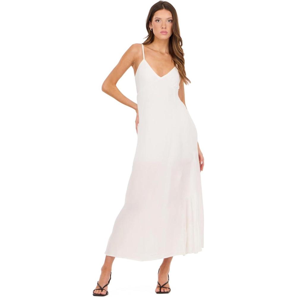image:imageForever 21 Womens Spaghetti Strap Dress with TieIvory