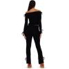 Forever 21 Women’s Bow Detail Top & Pant Set(Black)