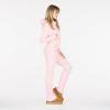 Forever 21 Women’s Cable Knit Hoodie & Flare Set(Pink)