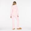 Forever 21 Women’s Cable Knit Hoodie & Flare Set(Pink)