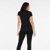 Forever 21 Women’s Graphic Tee Legging Set(Black)