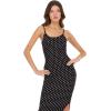Forever 21 Women’s Rib Midi Dress with Slight Scoop(Black)