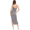 Forever 21 Women’s Rib Midi Dress with Slight Scoop(Blue)