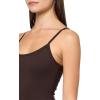 Forever 21 Women’s Rib Midi Dress with Slight Scoop(Brown)