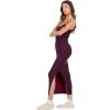 Forever 21 Women’s Rib Midi Dress with Slight Scoop(Burgundy)