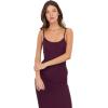 Forever 21 Women’s Rib Midi Dress with Slight Scoop(Burgundy)