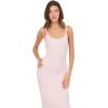Forever 21 Women’s Rib Midi Dress with Slight Scoop(Pink)