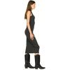 Forever 21 Women’s Sleeveless Midi Dress – Mock Neck Form-Fitting Stretch(Charcoal)