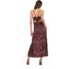 Forever 21 Women’s Spaghetti Strap Dress with Tie(Brown)