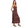 Forever 21 Women’s Spaghetti Strap Dress with Tie(Brown)
