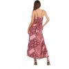 Forever 21 Women’s Spaghetti Strap Dress with Tie(Burgundy)