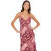 Forever 21 Women’s Spaghetti Strap Dress with Tie(Burgundy)
