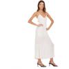 Forever 21 Women’s Spaghetti Strap Dress with Tie(Ivory)
